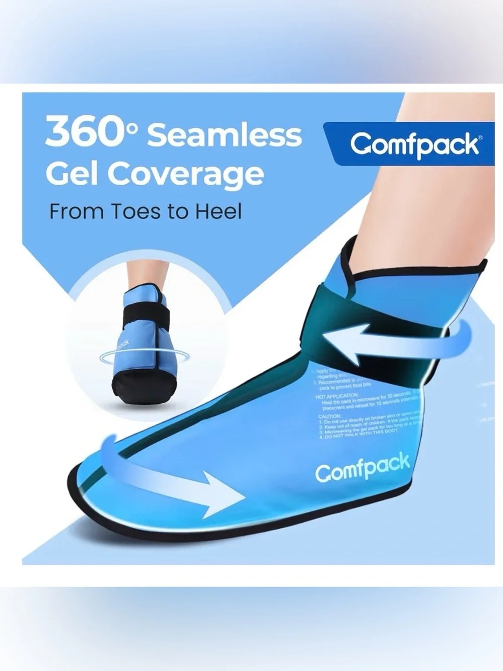 Hot & Cold Therapeutic Foot Ice Pack - Large